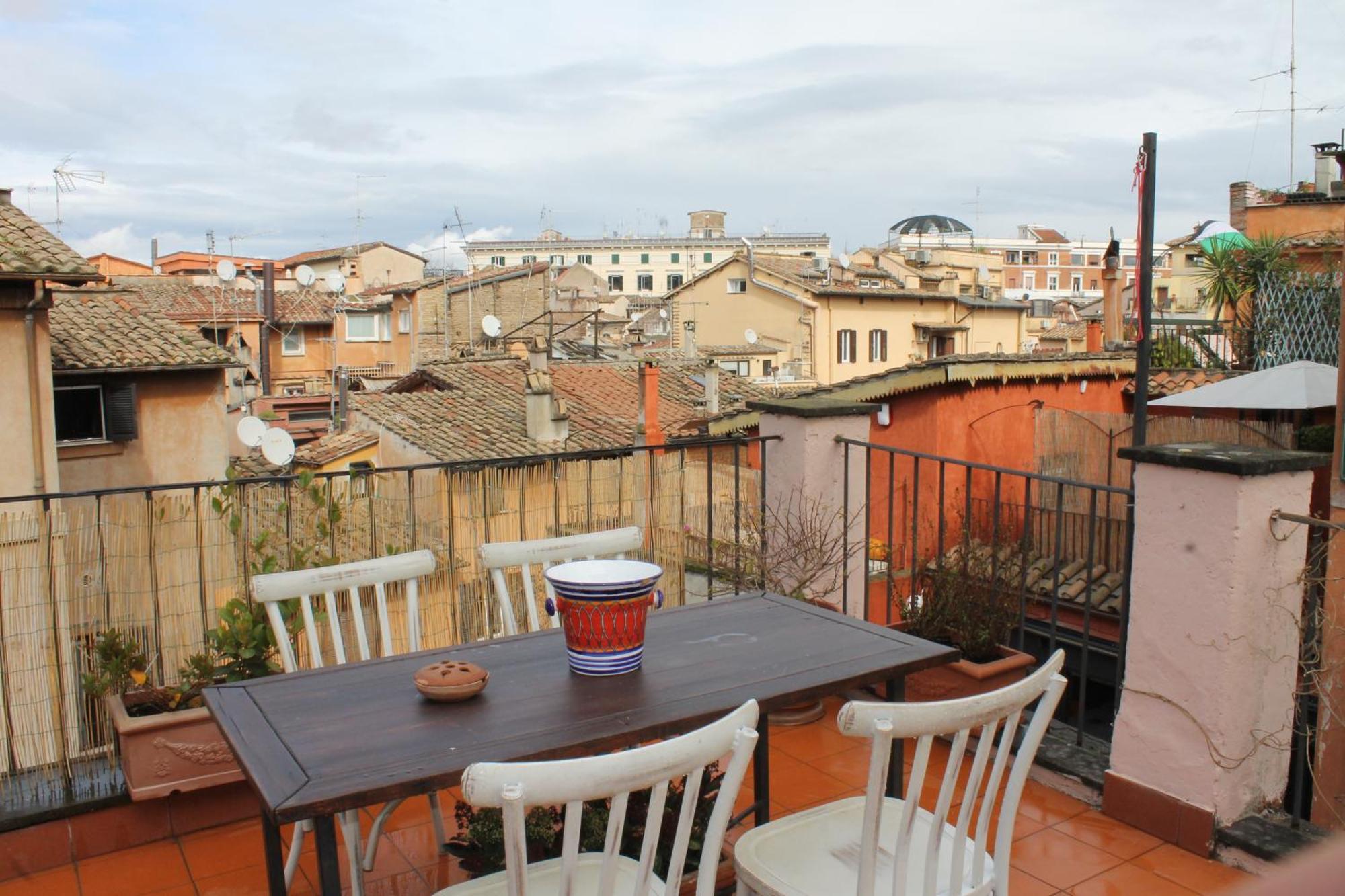 Casa Greco - Attico Con Terrazza, Trastevere Rzym Zewnętrze zdjęcie