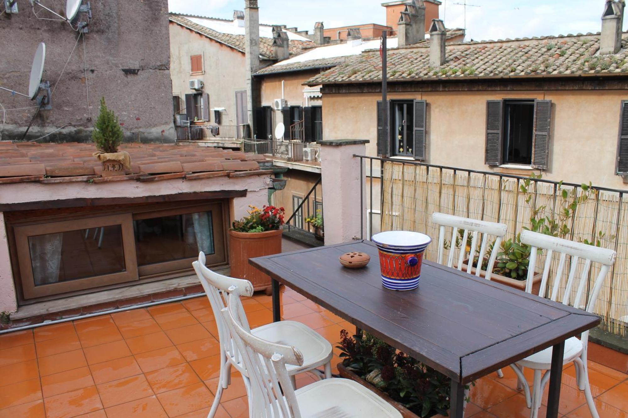 Casa Greco - Attico Con Terrazza, Trastevere Rzym Zewnętrze zdjęcie