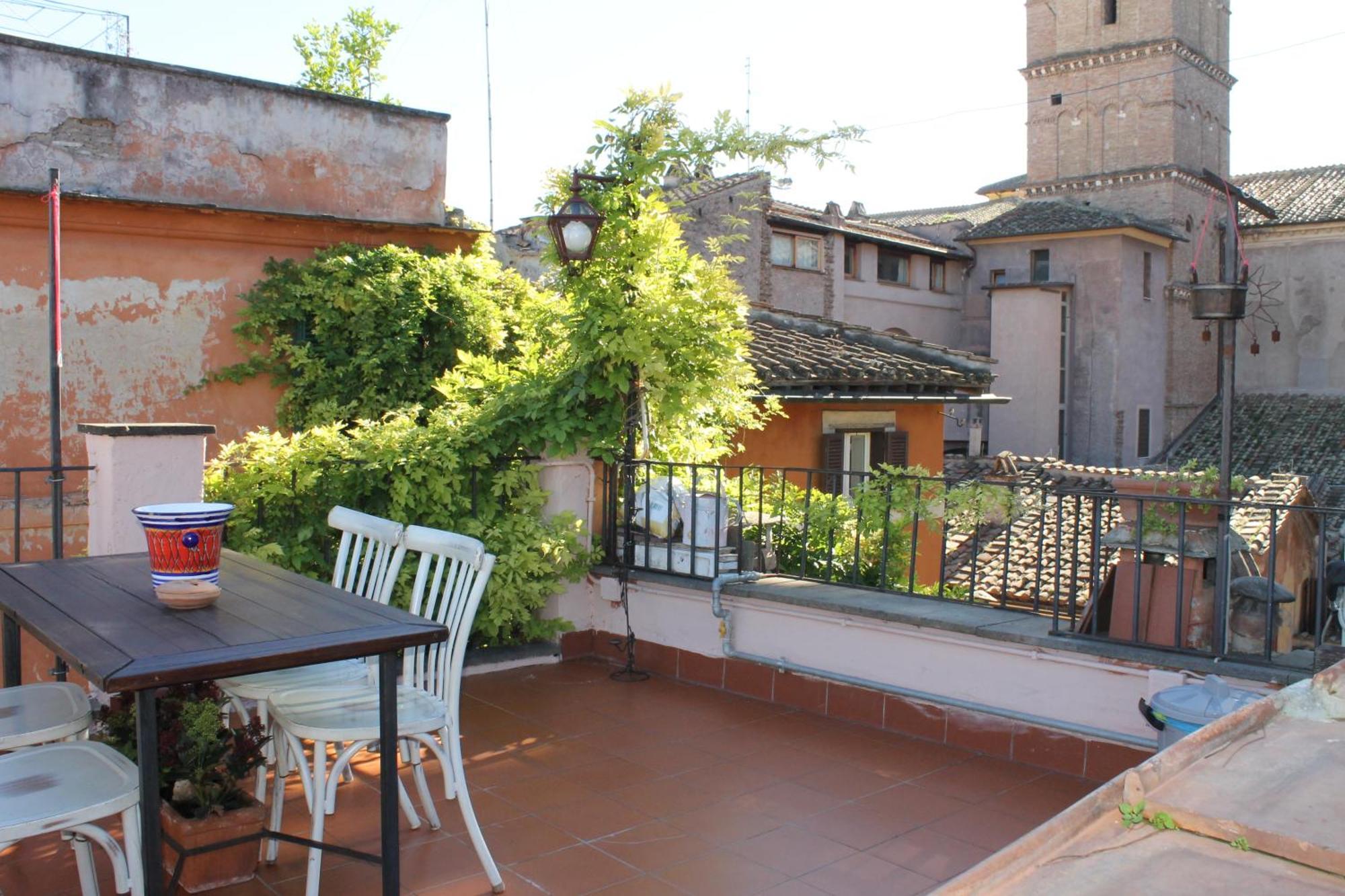 Casa Greco - Attico Con Terrazza, Trastevere Rzym Zewnętrze zdjęcie